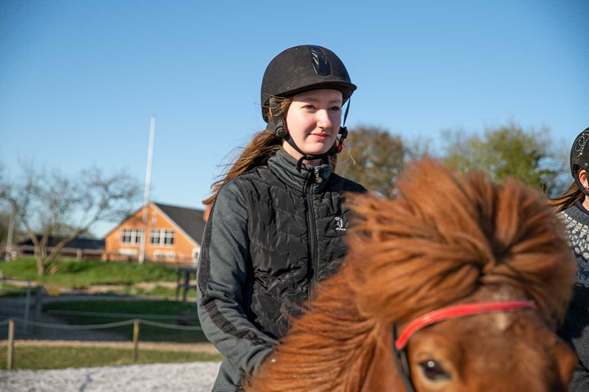 Ridning med Islænder heste på efterskole