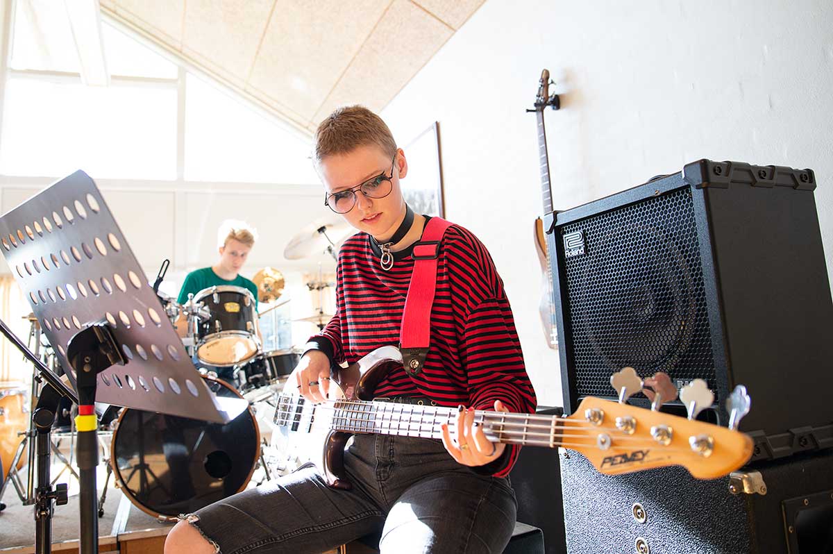 Profilfaget band og musik på Husby Efterskole